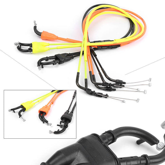 for YAMAHA MT-09 FZ-09 FZ09 2014 215 16 3 Color Motorcycle Throttle Cables Wire Q