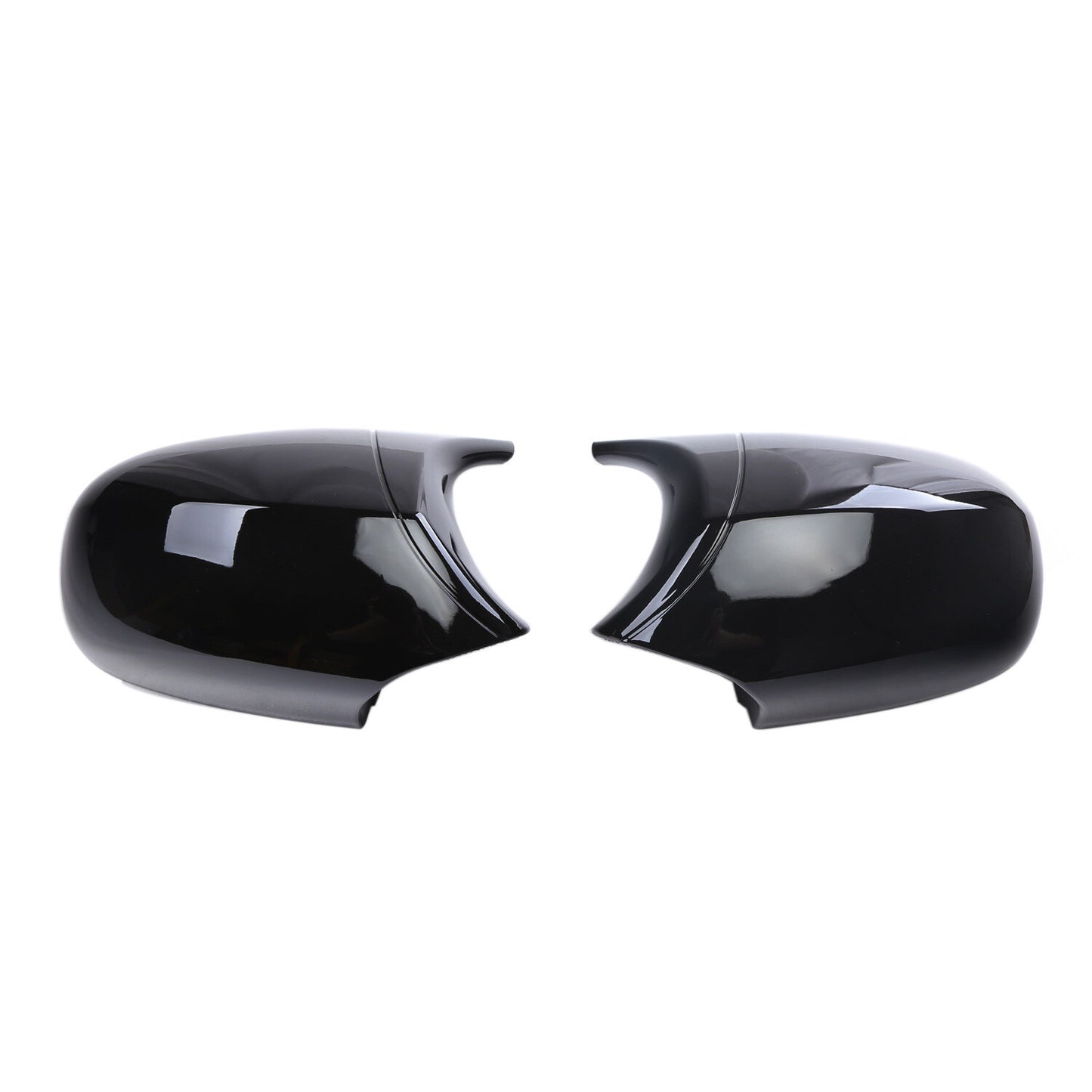 2x Gloss Black Side Mirror Cover Cap For E87 E90 E91 08-11 E81 E82 2010-201 n