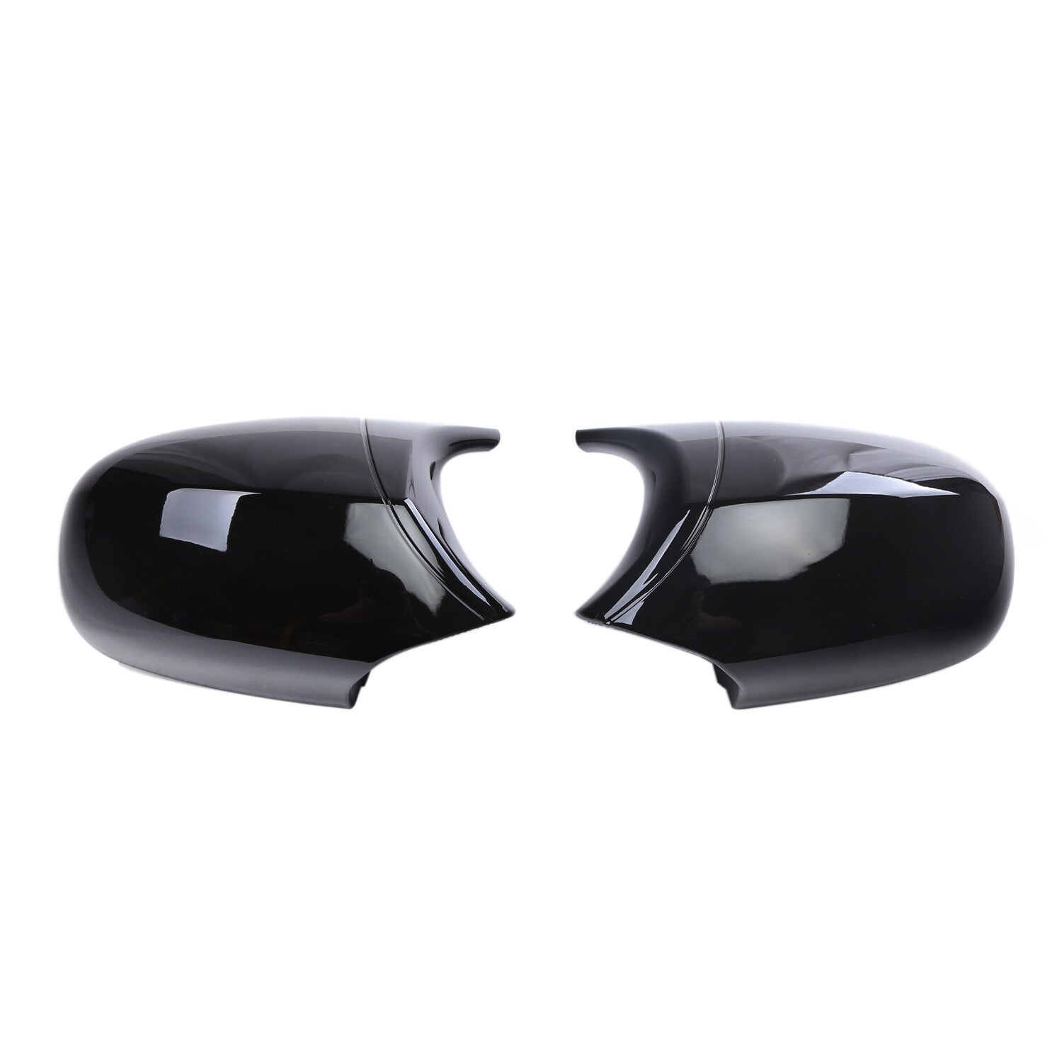 2x Gloss Black Side Mirror Cover Cap For E87 E90 E91 08-11 E81 E82 2010-201 n