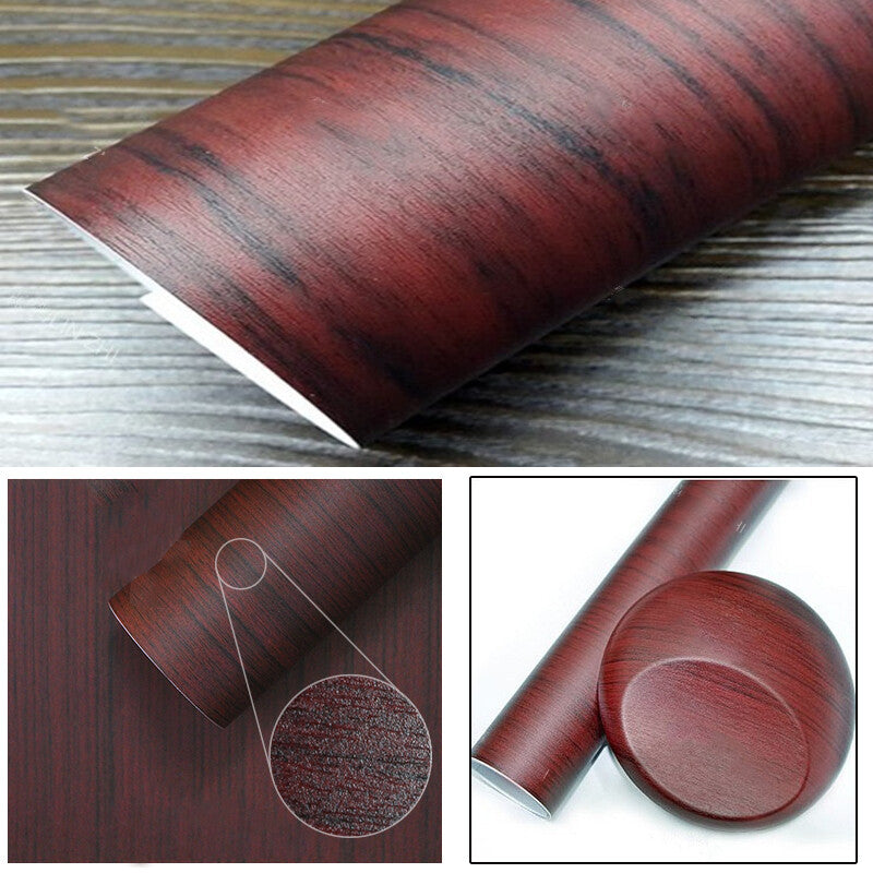 12x40 inch Car Interior DIY Wood Texture Grain Vinyl Packaging Sticker Decal Sheet Cover - n