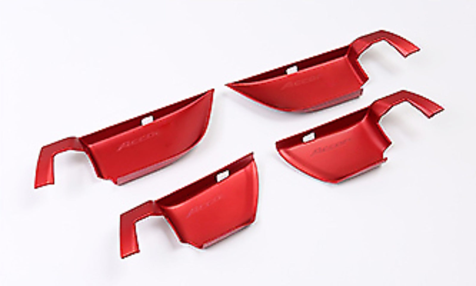 4pcs Fit for Honda Accord 2018 2019 Red Inner Car Door Handle Bowl Cover Trim v