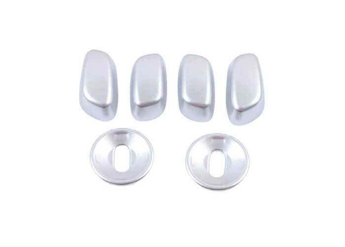 for Cadillac CT4 2020-24 Matte Silver Inner for Seat Adjustment Button Cover Trim 6P