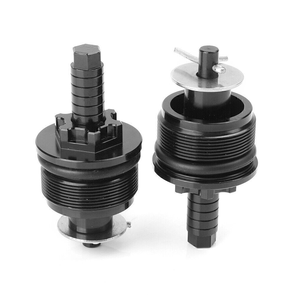 for Honda CMX250 Black Aluminum Pair CNC Preload Adjusters Fork Bolts Silver Q