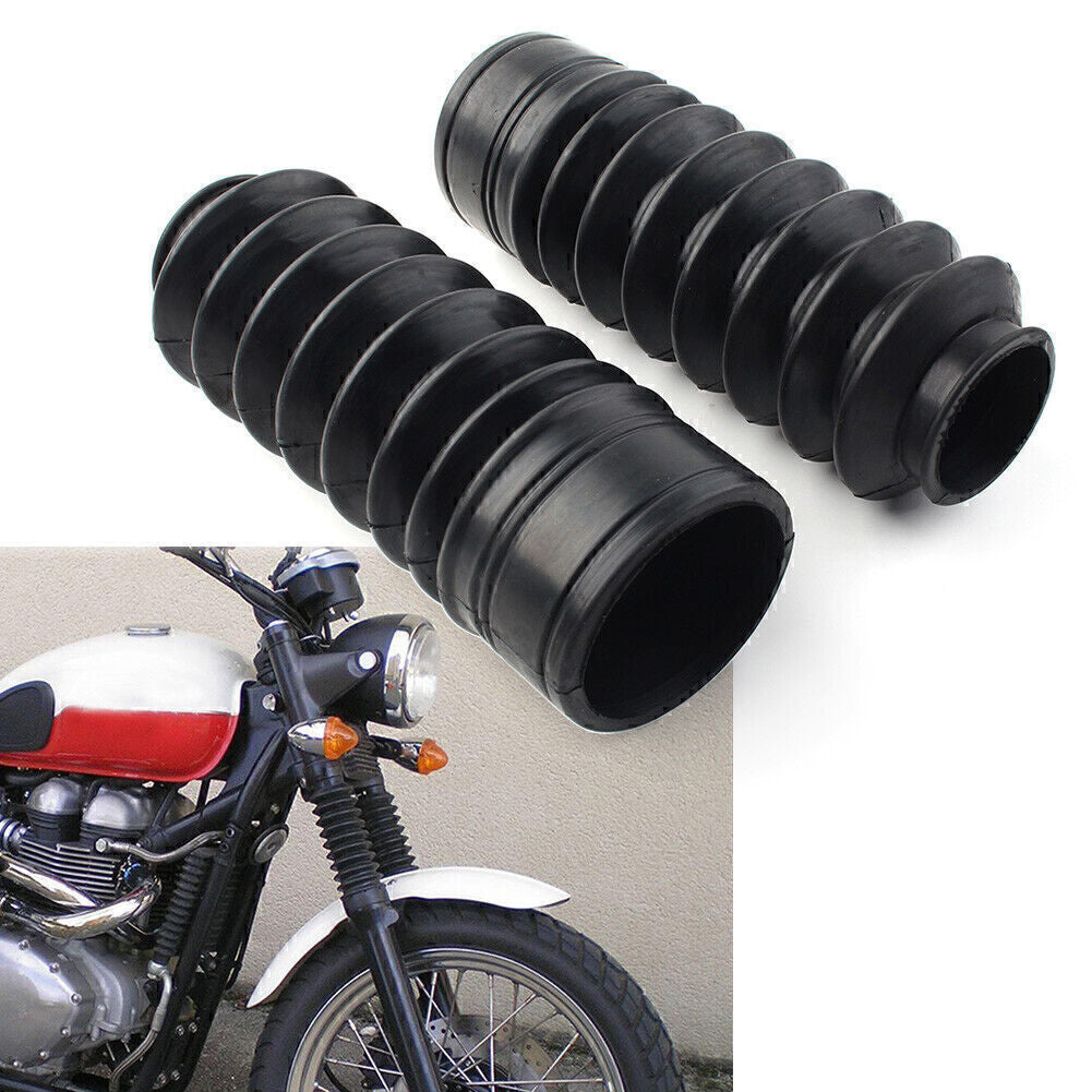 Front Fork Rubber Cover Gaiters Boots Fit 1964-68 650 500 TR6 T120 T100 Q