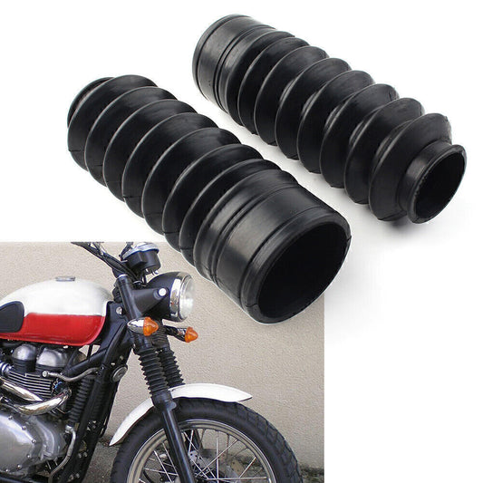 Front Fork Rubber Cover Gaiters Boots Fit 1964-68 650 500 TR6 T120 T100 Q
