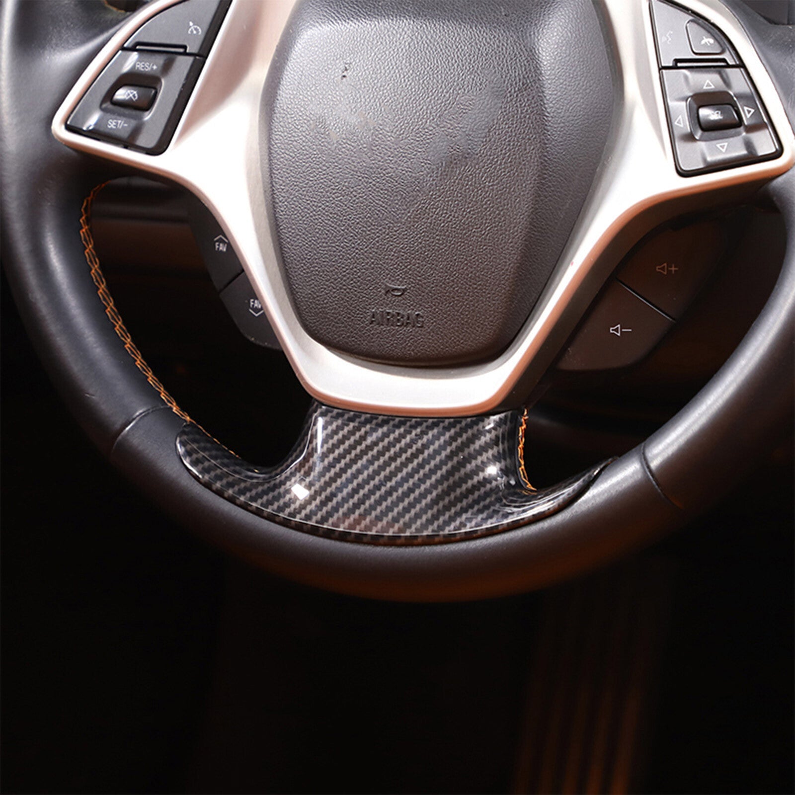 Carbon fiber appearance filling fuel door, fuel tank, gas cap decoration for Maverick 2022-23- v