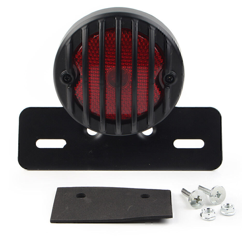 Universal Motorcycle Side Mount Tail Light License Plate Bracket For Cafe Racer Q