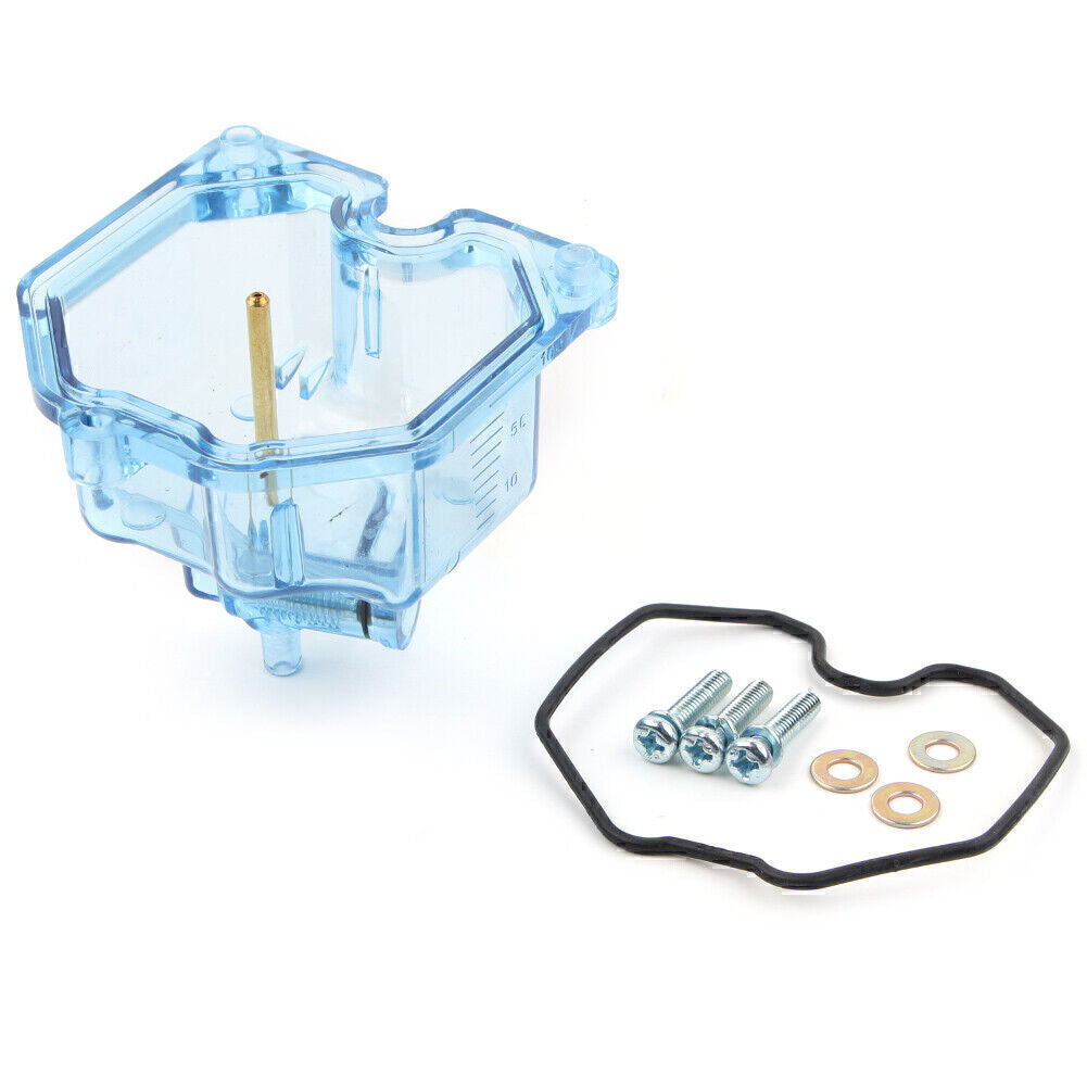 For PZ 26/27/30/32mm Carb Blue Transparent Carburetor Float Bowl Shell Plastic Q