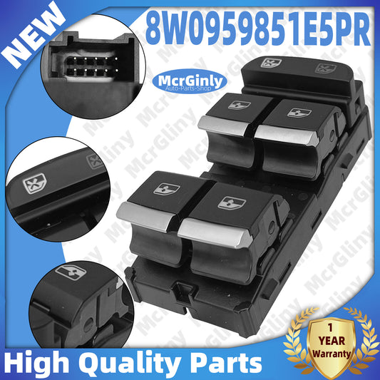 Front left main power window switch suitable for A4 A5 Q5 RS4 RS5 8W0959851E5PR- n