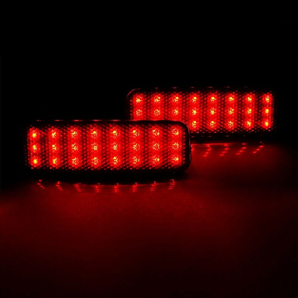 1pair LED Rear Bumper Reflector Brake Light For Transit Custom Connect New n