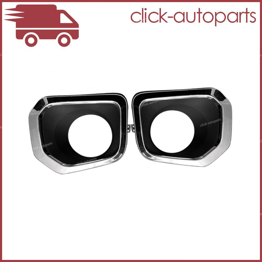 2pcs for Toyota Tacoma Fog Light Bezel 2016-2020 Chrome Front Left+Right