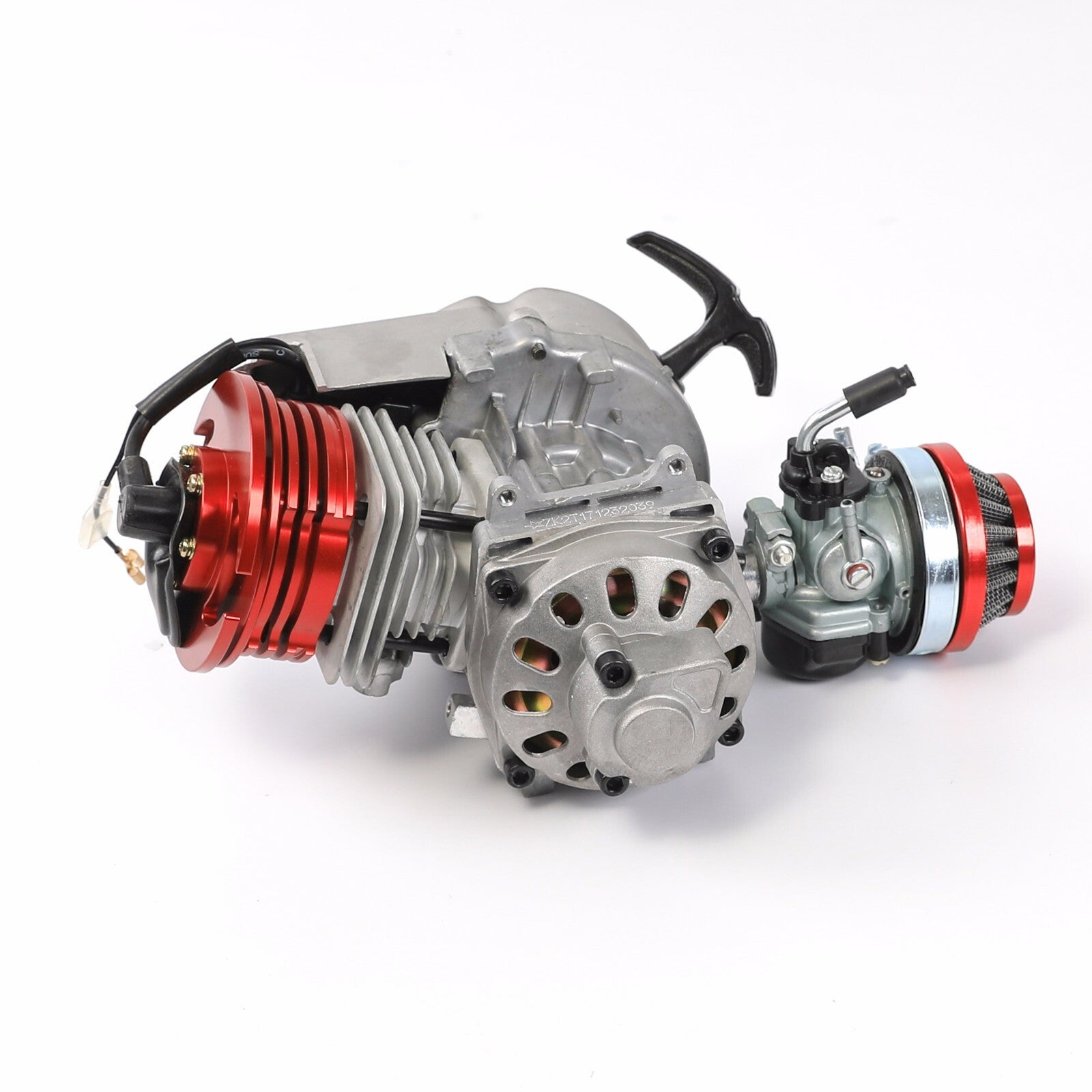Big Bore 49cc/50cc Motor Kit 2-Stroke Pocket Bike/All-Terrain Vehicle Pull-Start Four-Wheel