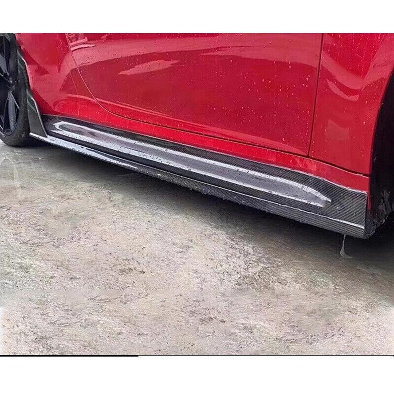 for Porsche Carrera 911 992 2019+ Carbon Fiber Side Skirts