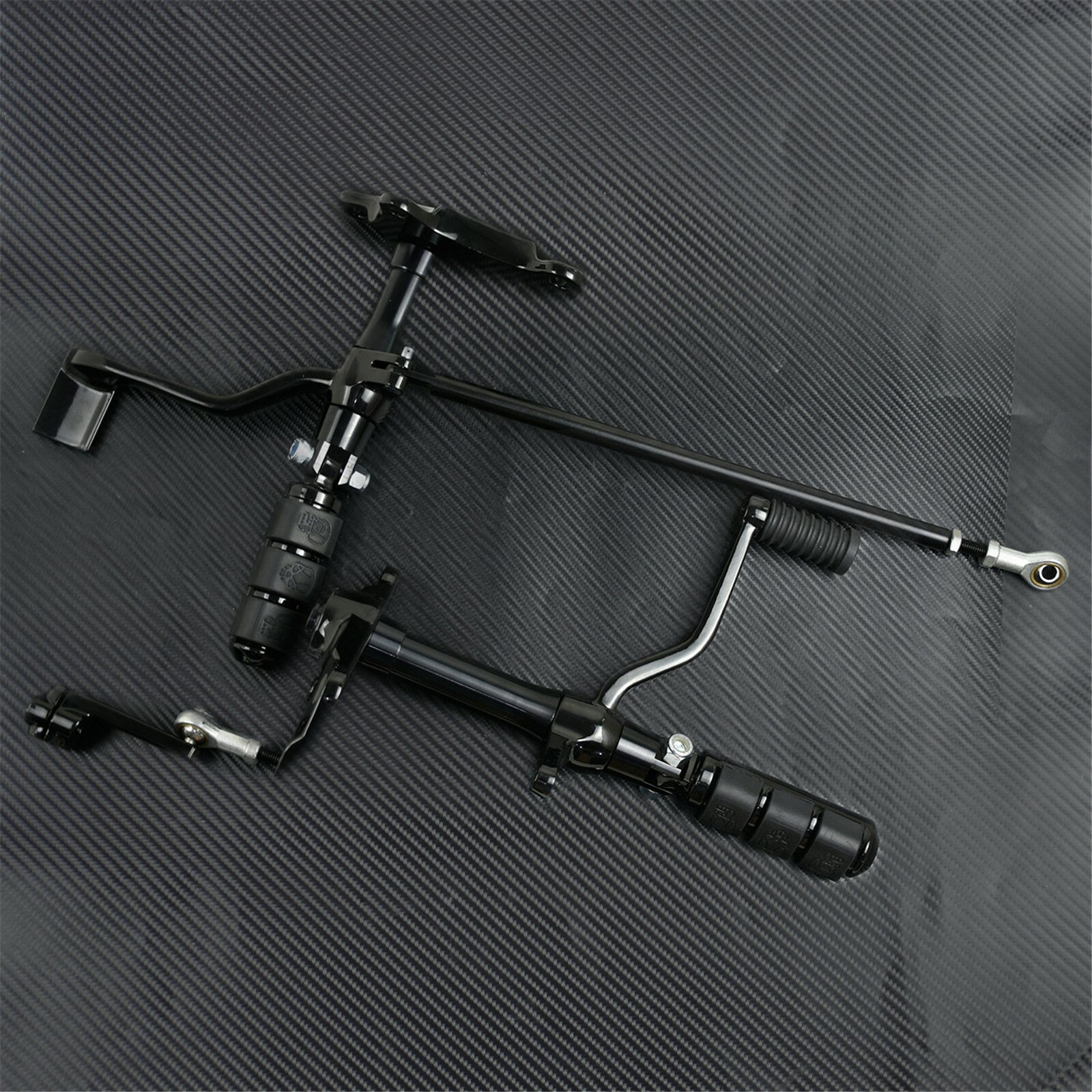 Complete Forward Controls Pegs Levers Linkage Fit For Sportster 1991-2003 Black