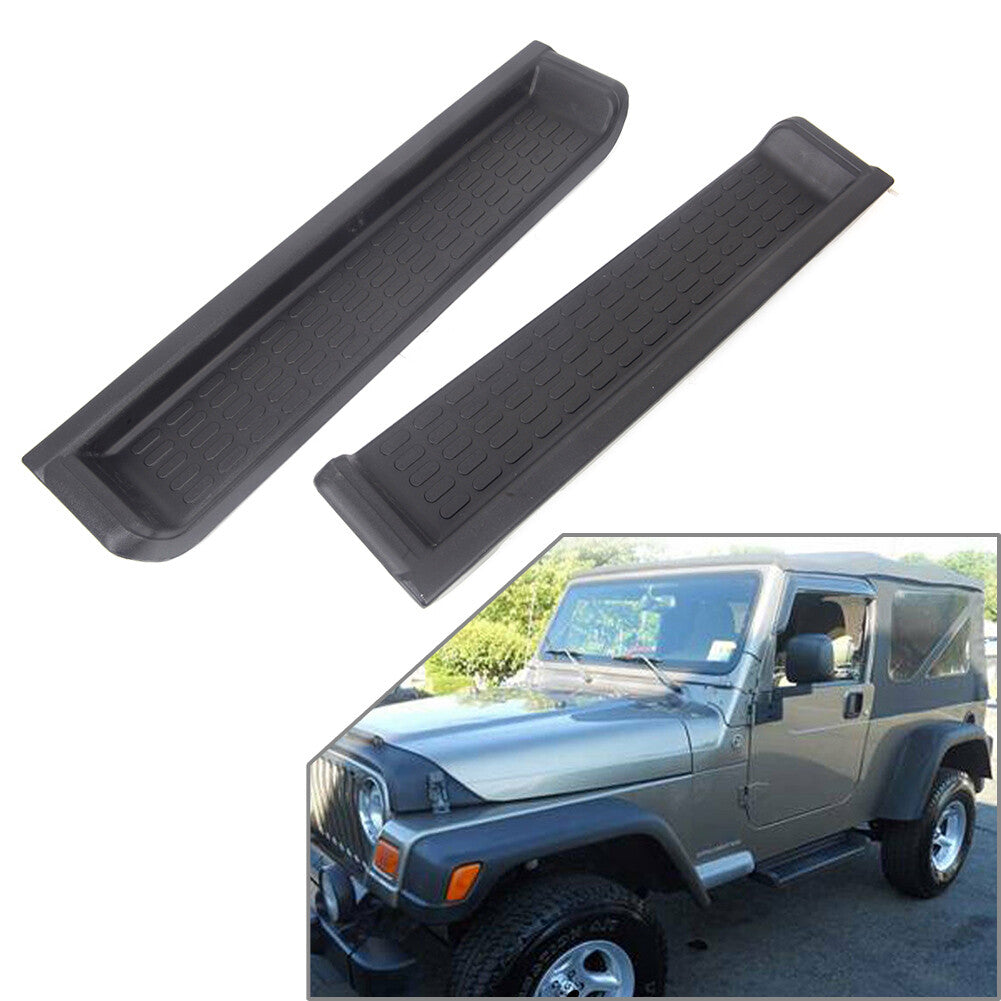 Car Door Sill Protector Scuff Plate Entry Guards for Jeep for Wrangler TJ 1997-2006
