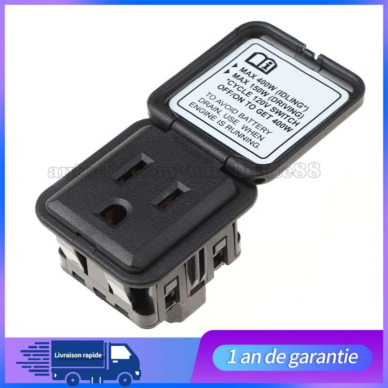Titan Center console prise de courant pour for Nissan NV1500 NV2500 NV3500 Neuf