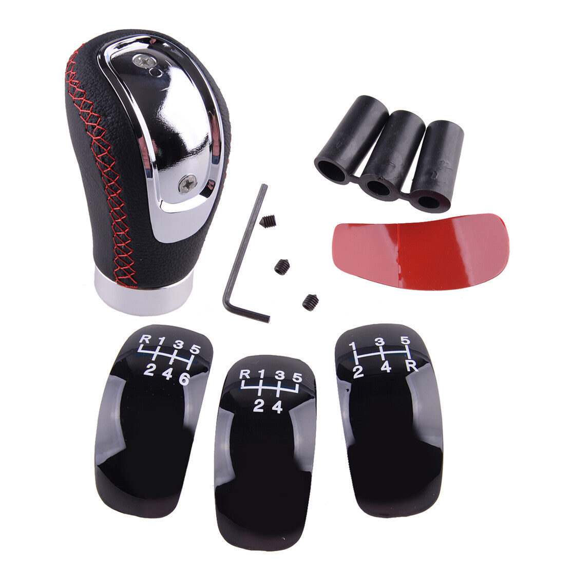 5/6 Speed Universal Manual Car Gear Shift Knob Shifter Lever Stick Head Kit v