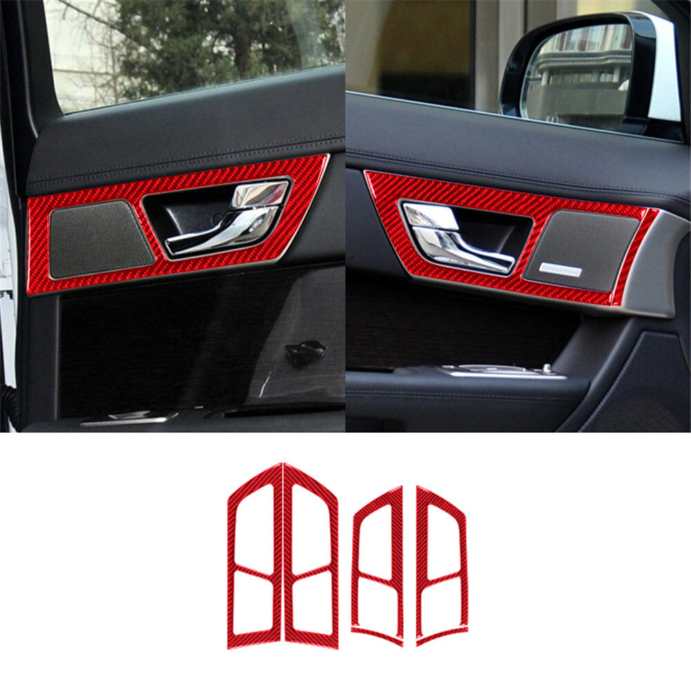 Red Carbon Fiber Interior Dashboard Air Vent Cover Trim For FX4 04-08 v