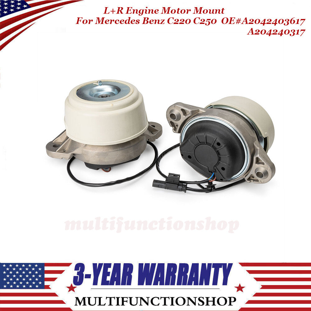 Front Left+Right Engine Motor Mount A2042403617/3717 for Mercedes Benz GLK250