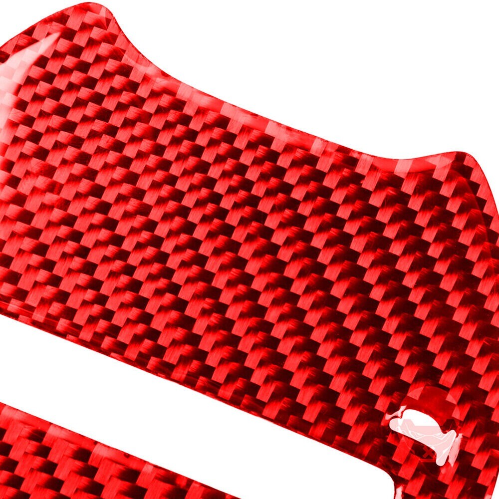 8x Carbon Fiber Steering Wheel Decorative Cover Trim for Dodge for Challenger New n