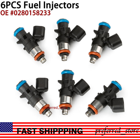 6-pack fuel injectors for 2011-2017 for Jeep for Dodge Grand Caravan 3.6L V6 0280158233- v