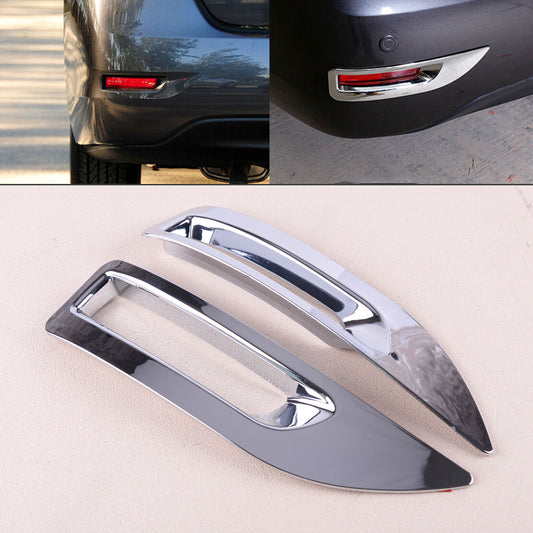 2Pcs Car Rear Bumper Fog Light Cover Trim Fit for Nissan Sentra Sylphy 2013-2015