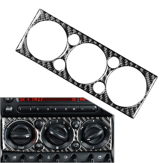 Center Console AC Switch Panel Cover Black Fit for BMW for Mini Cooper R50 R53 2005-06