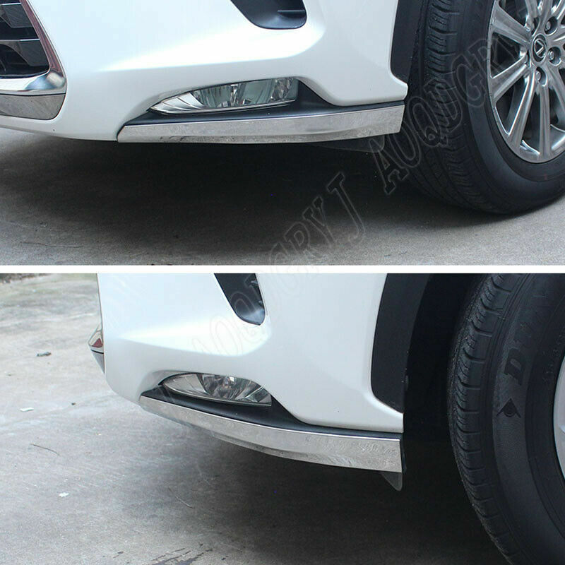 for Lexus NX300 300H 2018-2021 CHrome Front Bumper Corner protection Cover Trim