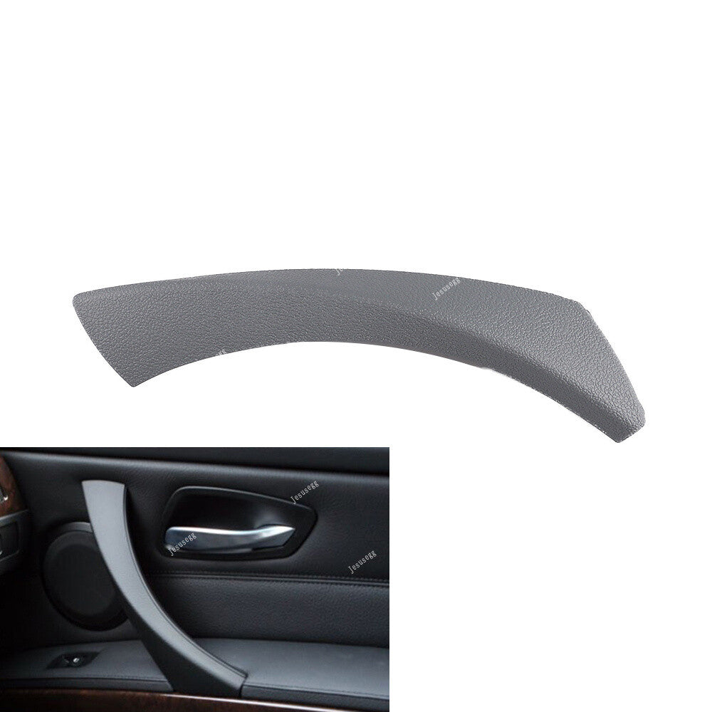 Gray Left Side Inside Door Handle Pull Trim Cover for BMW 3-Series E90 E91 E92 Q