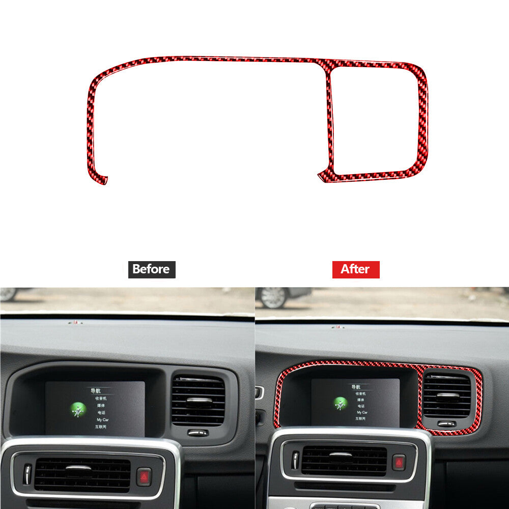Red Carbon Fiber Passenger Storage Panel Cover For X5 E70 X6 E71 2008-2013 v