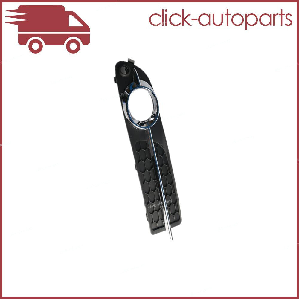 Left Front Bumper Fog Light Cover With Chrome Moulding Trim Fit for Volvo S80 V70
