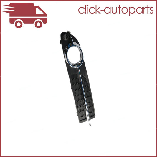 Left Front Bumper Fog Light Cover With Chrome Moulding Trim Fit for Volvo S80 V70
