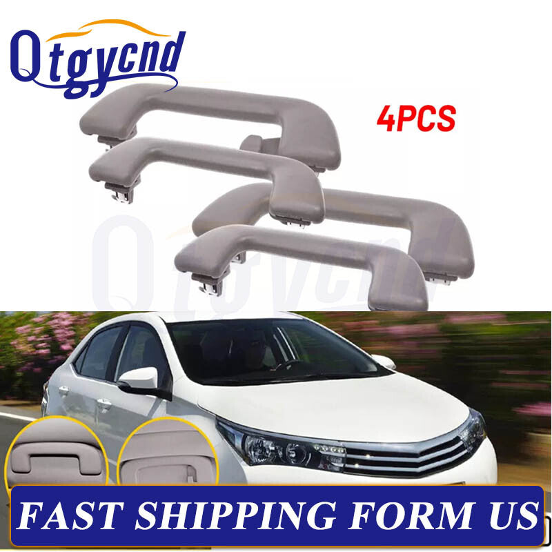 4PCS Interior Roof Pull Handle Grab 74610-52030 for Toyota for Corolla Yaris Rav4