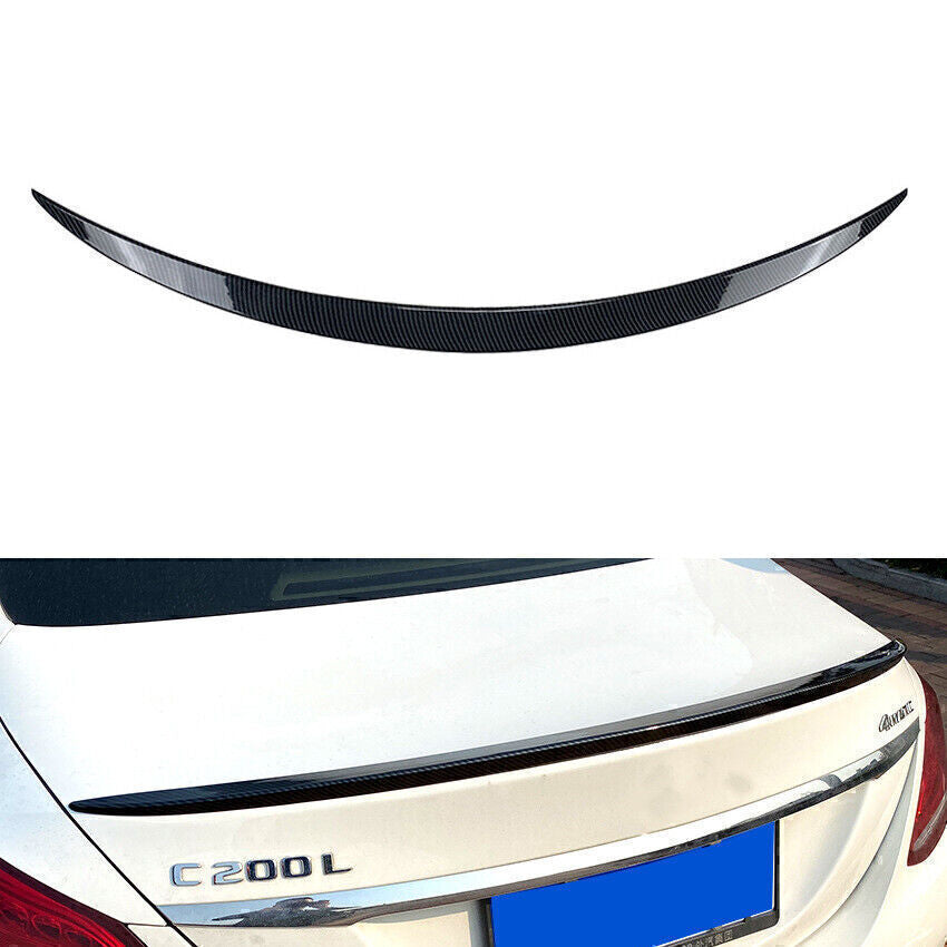Carbon Look Rear Trunk Spoiler Wing For 2015-2021 for Benz C-Class W205 C300 Sedan