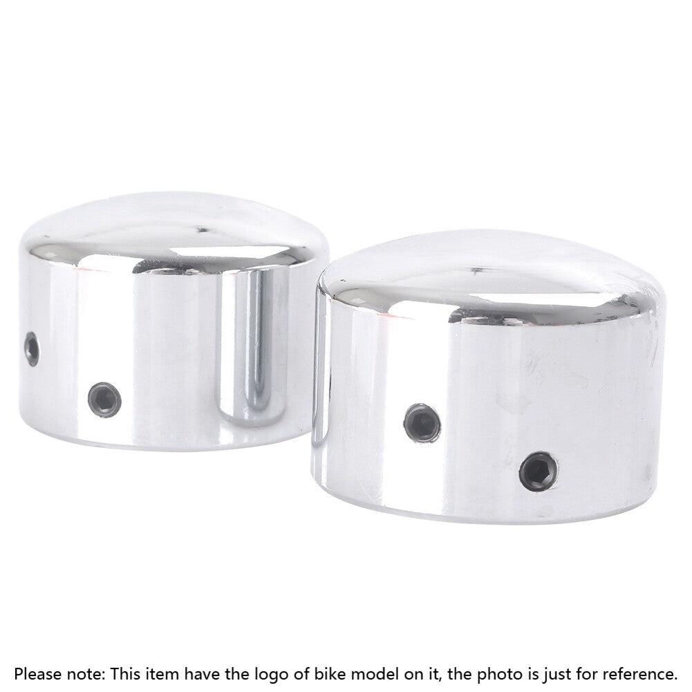 Front Axle Nut Covers fit for Harley Dyna Road Kings/Glides Iron 883 Sportster 1200