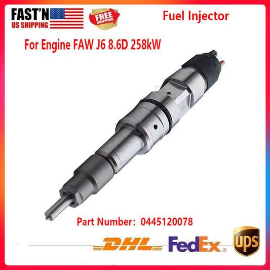 0 445 120 078 Diesel Fuel Injector 0445120078 for Engine for Faw J6 8.6D 258kW