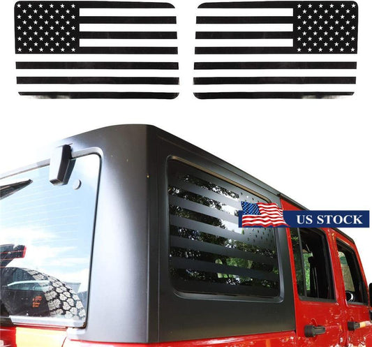American Flag Window Decal Sticker Fit for Jeep for Wrangler JK JKU 2007-2017 Q