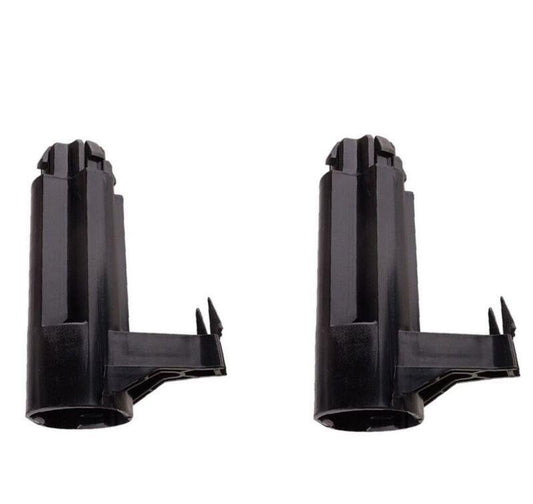 A pair of front radiator upper brackets 8V618A194BC for Ford Focus 12-18 2.0L and 1.0L.