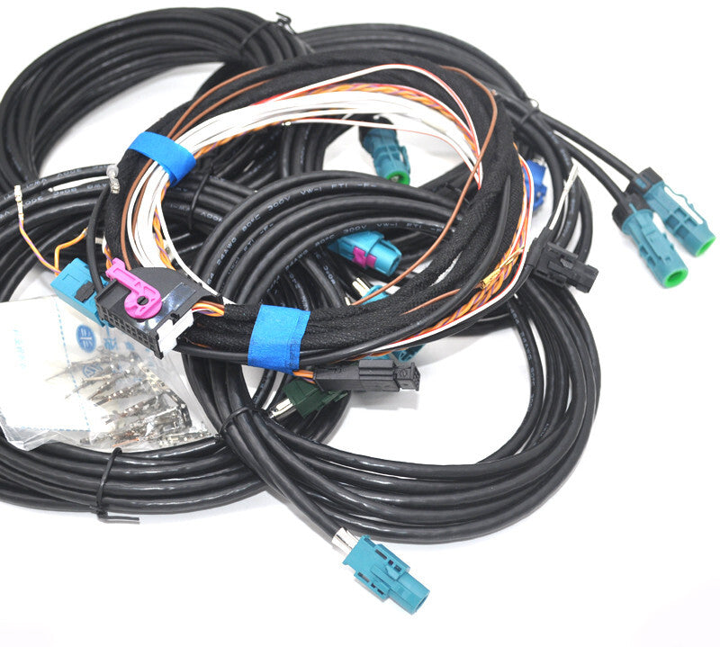 retrofit 360 surround Reverse Camera Cable wiring kit for VW mqb for tiguan for Golf CC v