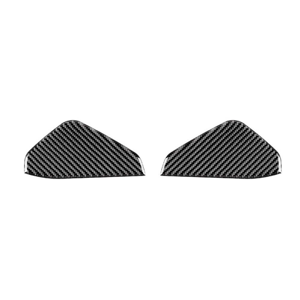 3Pcs Carbon Fiber Front Steering Wheel Cover Kit for Subaru Forester 2013-2018 v