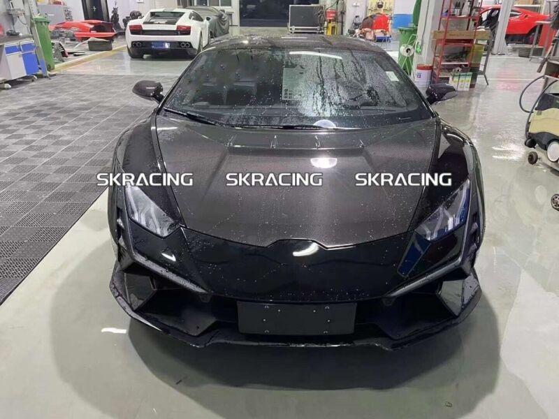 Carbon fiber front bumper diffuser for Lamborghini for Huracan LP580 LP610 EVO