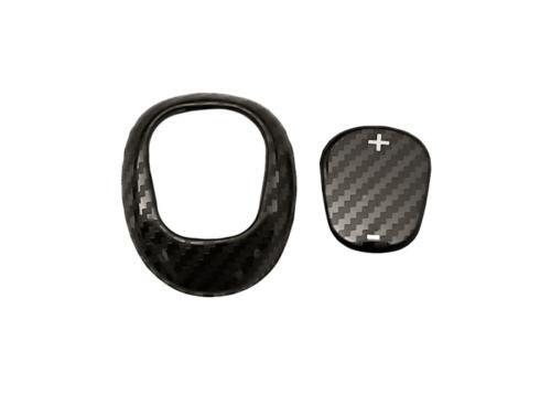 for Chevrolet Equinox 2018-2021 Carbon Fiber Gear Shift Knob Shifter Lever Trim