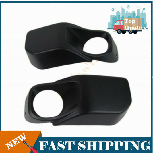A pair of front LH & RH steel bumper fog light protectors suitable for 13-17 for Jeep Wranglers. n