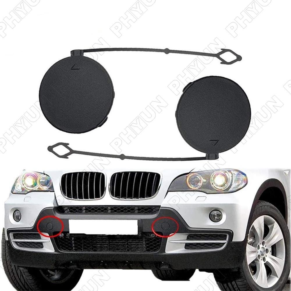 Front Bumper Tow Hook Cover Caps For 2006-10 for BMW for X5 E70 51117159589; 51117159590 Q