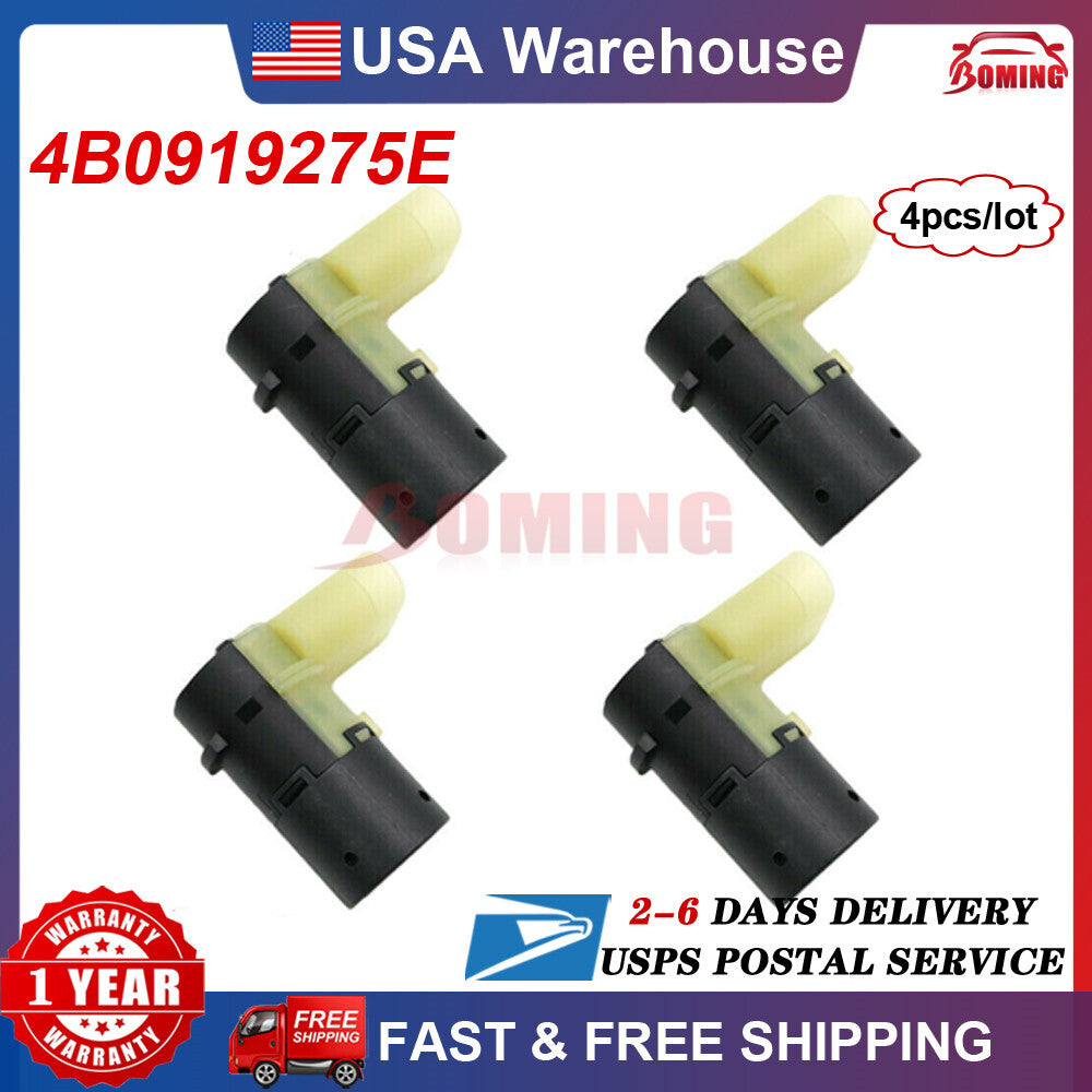 4x New for Audi for A4 for A6 S8 PDC Parking Aid Reverse Backup Sensor Front 4B0919275E Q