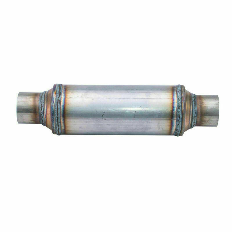 2.5 IN/OUT 4inch Body Exhaust Silencer Resonator for Slow Flow 404mm Middle