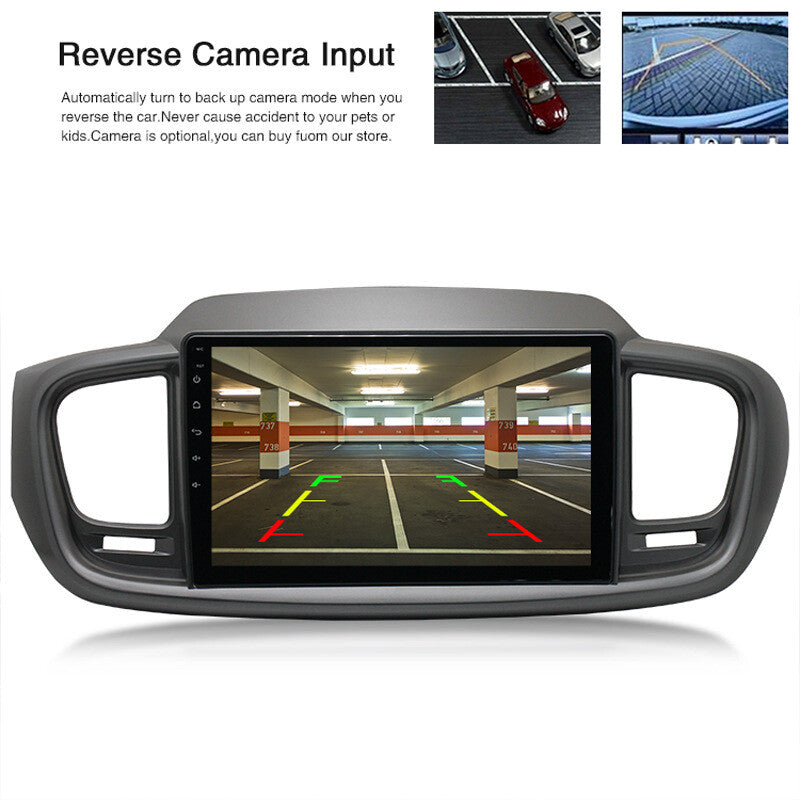 Car Stereo MP5 Player Android 9.1 Radio GPS, Fit For 2015-2018 for Kia Sorento v