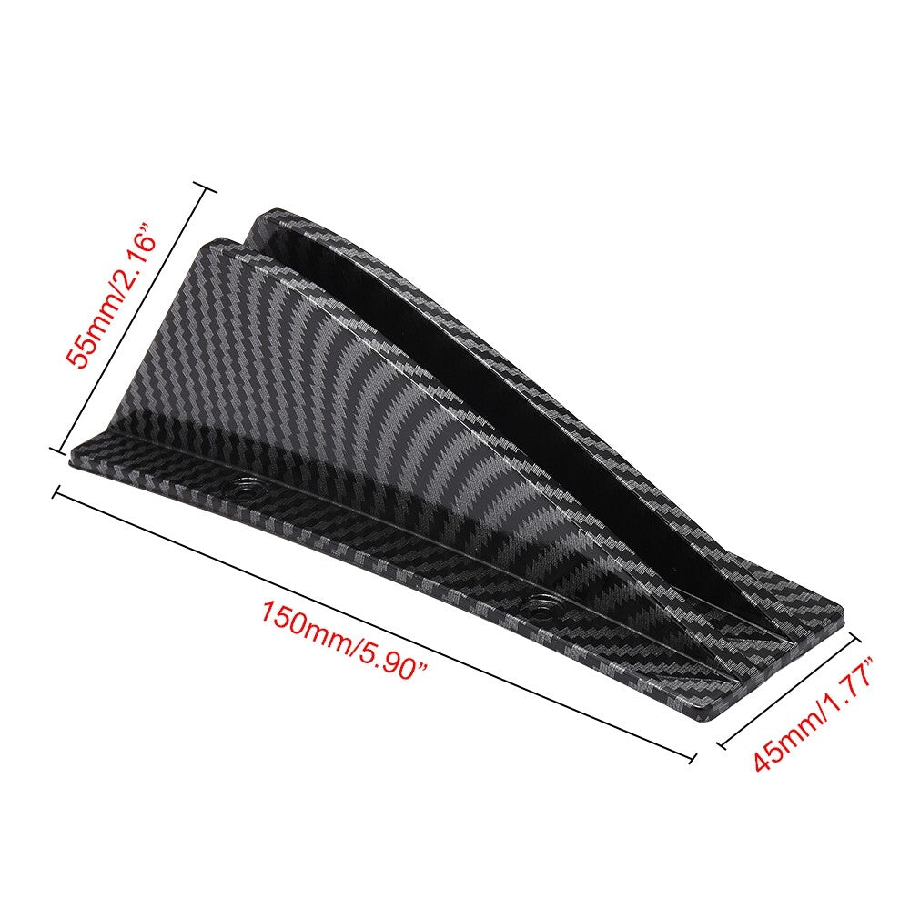 4xUniversal Car Rear Bumper Lip Diffuser Shark Fins Rear Bumper Protector