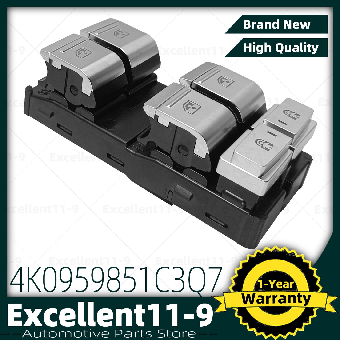 Left front main window switch 4K0959851C for Audi A6 A7 RS6 RS7 e-Tron n