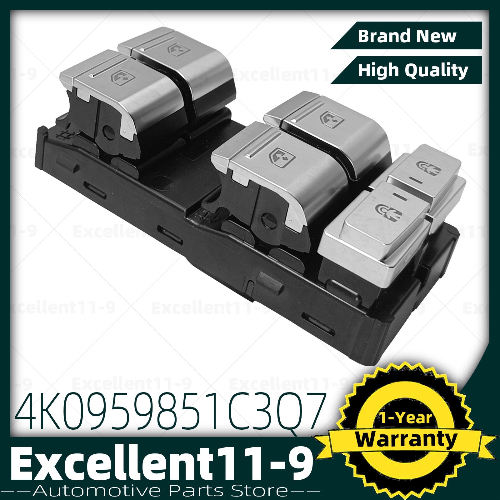 Left front main window switch 4K0959851C for Audi A6 A7 RS6 RS7 e-Tron n